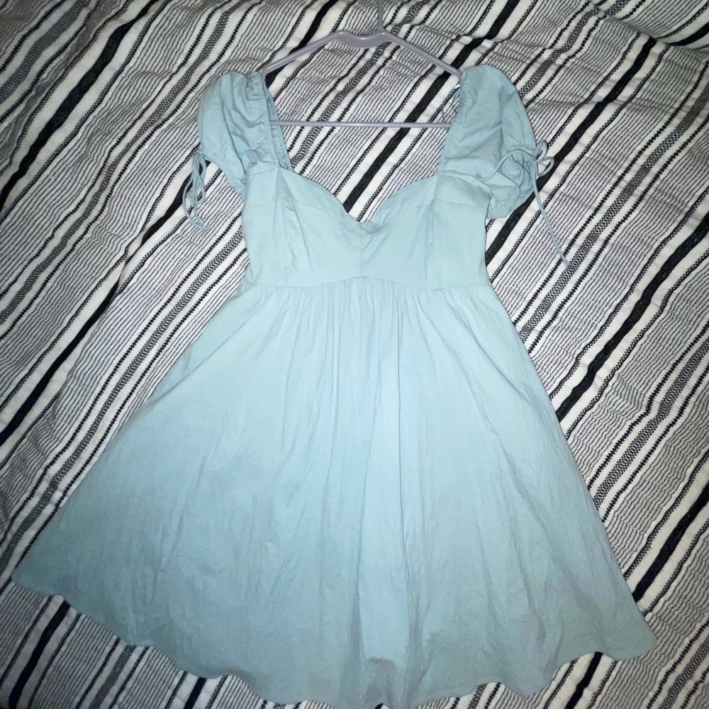 A&F Puff Sleeve Babydoll Mini Dress